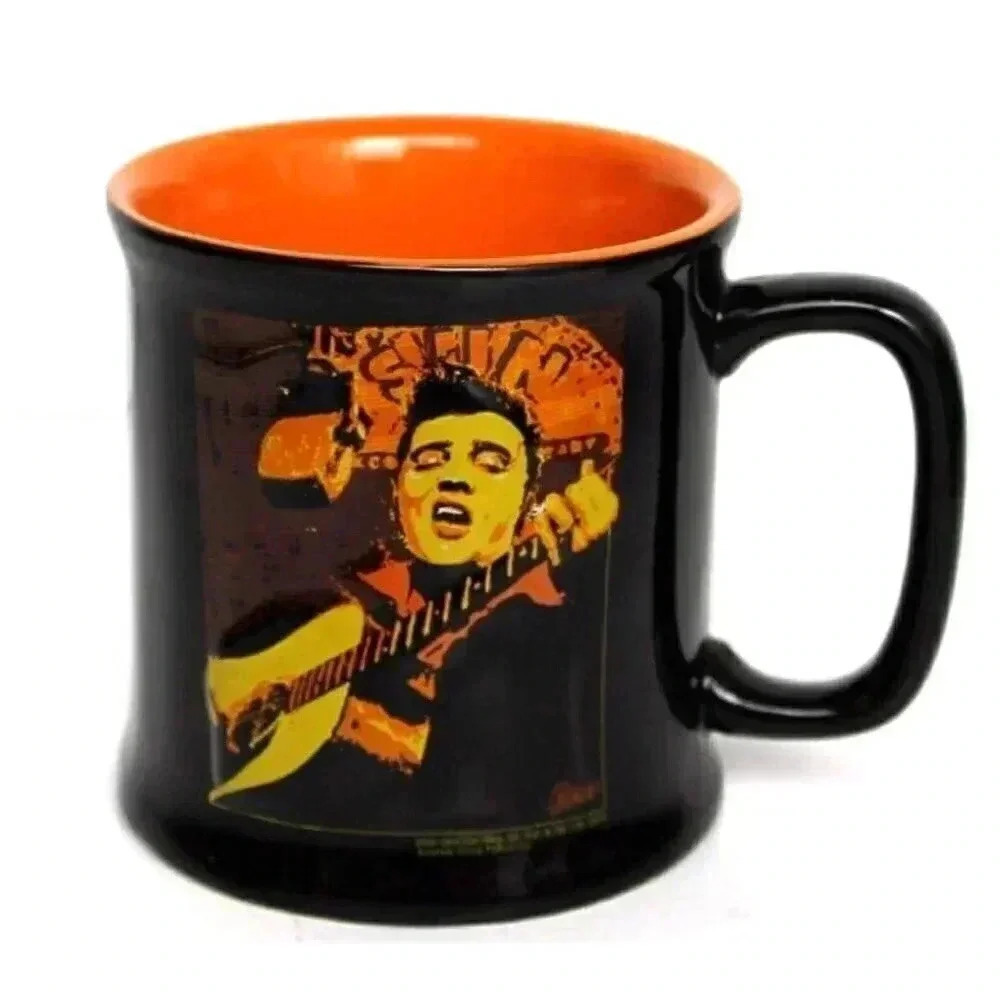Vintage Elvis Presley Coffee Mug 50th Anniversary He Dared To Rock July 5 1954
